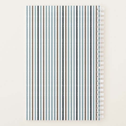 Echo Trails 2026 Planner – Blue Stripes Planer (Rückseite)