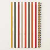 Echo Trails 2026 Planner – Earthy Hues Stripes Planer (Rückseite)