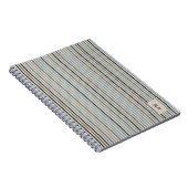 Echo Trails Blue/Natural Striping Journal Notizblock (Rechte Seite)