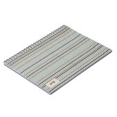 Echo Trails Blue/Natural Striping Journal Notizblock (Linke Seite)