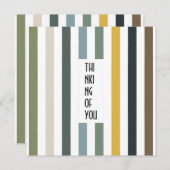 Echo Trails Custom Card - Blue/Green Hues Stripes Einladung (Vorne/Hinten)