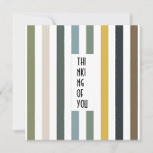 Echo Trails Custom Card - Blue/Green Hues Stripes Einladung (Vorderseite)