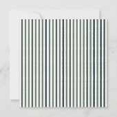 Echo Trails Custom Card - Green Matcha Stripes Einladung (Rückseite)