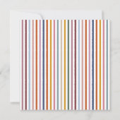 Echo Trails Custom Card - Multicolor Stripes Einladung (Rückseite)