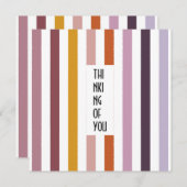 Echo Trails Custom Card - Pink Hues Stripes Einladung (Vorne/Hinten)