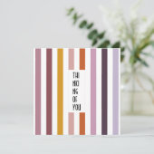 Echo Trails Custom Card - Pink Hues Stripes Einladung (Stehend Vorderseite)