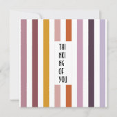 Echo Trails Custom Card - Pink Hues Stripes Einladung (Vorderseite)