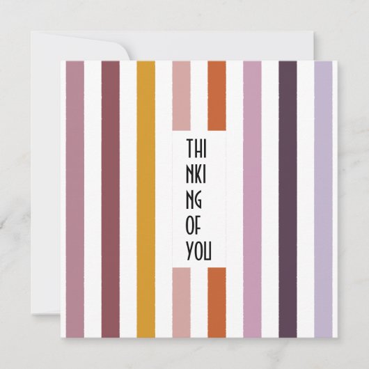 Echo Trails Custom Card - Pink Hues Stripes Einladung (Vorderseite)