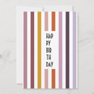 Echo Trails Custom Card - Pink Hues Stripes Feiertagskarte