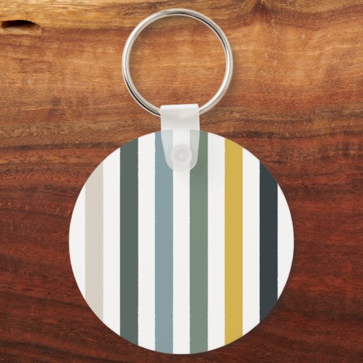 Echo Trails Custom Metal Keyring - Blau/Grün Hues Schlüsselanhänger (Vorderseite)