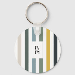 Echo Trails Custom Metal Keyring - Blau/Grün Hues Schlüsselanhänger