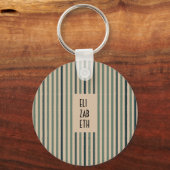 Echo Trails Custom Metal Keyring - Matcha Green Schlüsselanhänger (Rückseite)