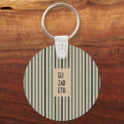 Echo Trails Custom Metal Keyring - Matcha Green Schlüsselanhänger (Rückseite)