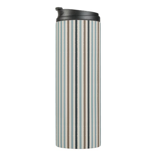 Echo Trails Custom Thermal Tumbler - Blue Stripes Thermosbecher (Nach rechts gedreht)