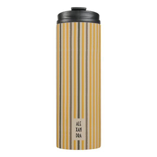 Echo Trails Custom Thermal Tumbler - Mustard Thermosbecher (Vorderseite)