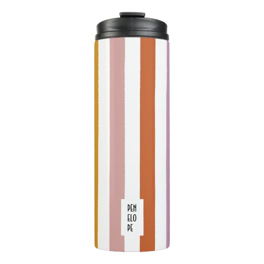 Echo Trails Custom Thermal Tumbler - Pink Hues Thermosbecher (Vorderseite)