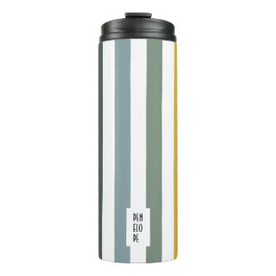 Echo Trails Custom Tumbler - Blaue/grüne Hues Thermosbecher