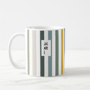 Echo Trails Individuelle Name Tasse - Blau/Grün