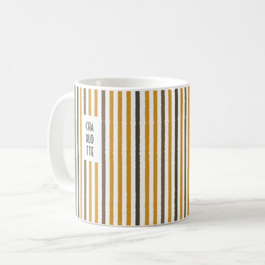 Echo Trails Individuelle Name Tasse - Senf Gellows (Vorderseite Links)