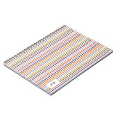 Echo Trails Multicolor Striping Journal Notizblock (Linke Seite)