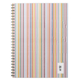 Echo Trails Multicolor Striping Journal Notizblock