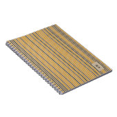 Echo Trails Mustard & Neutral Striping Journal Notizblock (Rechte Seite)