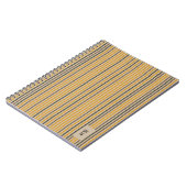 Echo Trails Mustard & Neutral Striping Journal Notizblock (Linke Seite)