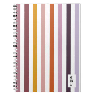 Echo Trails Pink Hues Strip Journal Notizblock