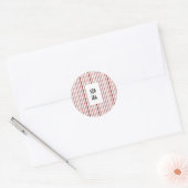 Echo Trails Round Stickers - Rosa Streifen (Umschlag)