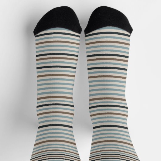 Echo Trails Strickte Nachhaltige Socken - blau (Oben)