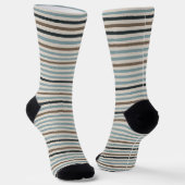 Echo Trails Strickte Nachhaltige Socken - blau (Gewinkelt)