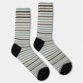 Echo Trails Strickte Nachhaltige Socken - blau (Rechts)