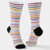 Echo Trails Strickte Nachhaltige Socken - Multicol (Gewinkelt)