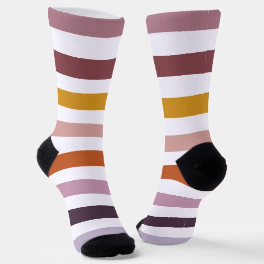 Echo Trails Strickte Nachhaltige Socken - rosa Hue (Gewinkelt)