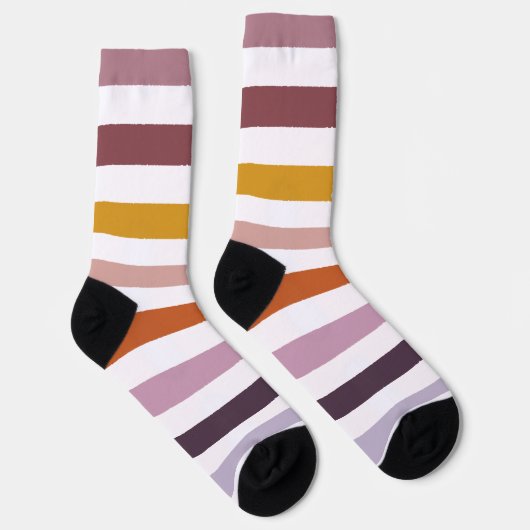 Echo Trails Strickte Nachhaltige Socken - rosa Hue (Rechts)