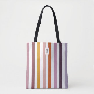 Echo Trails Tocket Beutel - Rosa Farbtöne Streifen Tasche