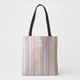 Echo Trails Tote Bag - Multicolor Streifen Tasche