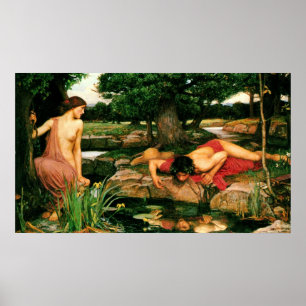 Echo und Narcissus (1903) ~ Kunsthandwerkliche Lei Poster