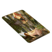 Echo und Narcissus von John William Waterhouse Magnet (Rechte Seite)