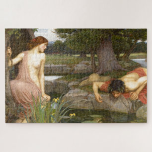 Echo und Narcissus von John William Waterhouse Puzzle