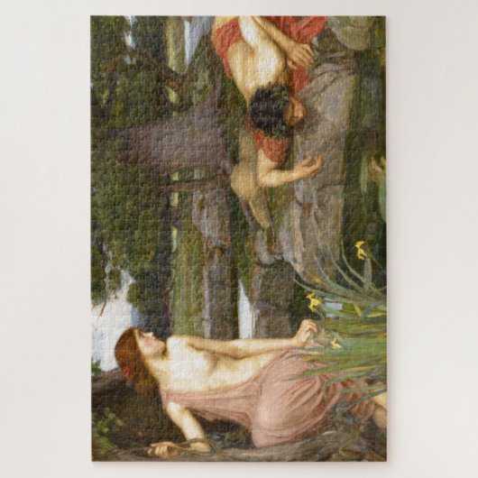 Echo und Narcissus von John William Waterhouse Puzzle (Vertikal)