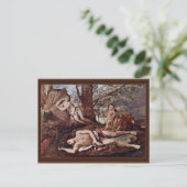 Echo und Narcissus von Poussin Nicolas Postkarte (Stehend Vorderseite)