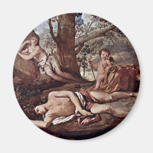 Echo und Narziss von Poussin Nicolas Magnet
