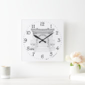 Echo Wand Gate Wanduhr (Zuhause)