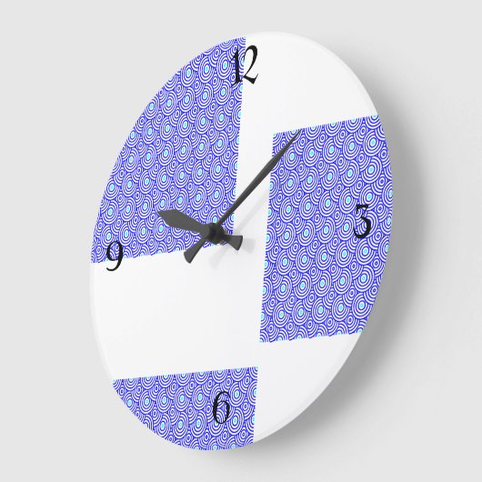 Echo Waves Große Wanduhr (Winkel)