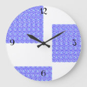 Echo Waves Große Wanduhr (Vorderseite)