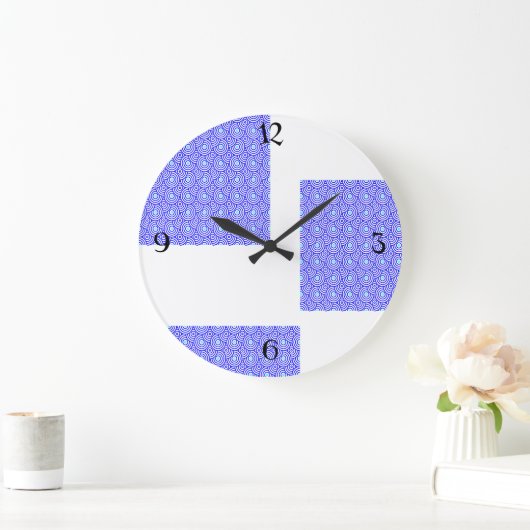 Echo Waves Große Wanduhr (Zuhause)