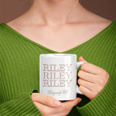 Echoed All-Caps Monoline Kaffeetasse