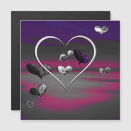 Echoes eines metallischen Romanzmagazins Magnetkarte