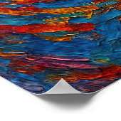 "Echoes in the Iris" - Ein surreales Portrait Poster (Ecke)